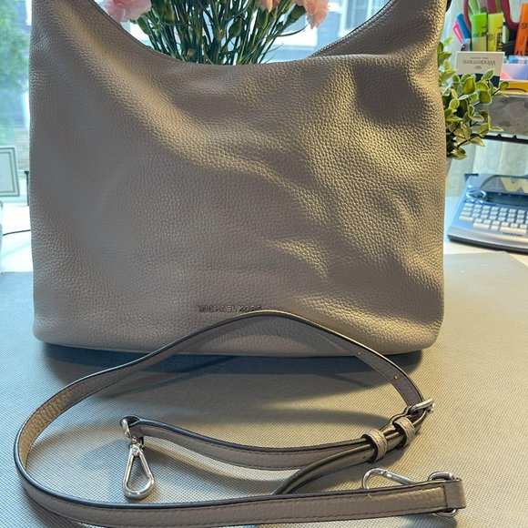 Michael Kors Lupita Should Hobo Bag in Grey - Picture 3 of 7